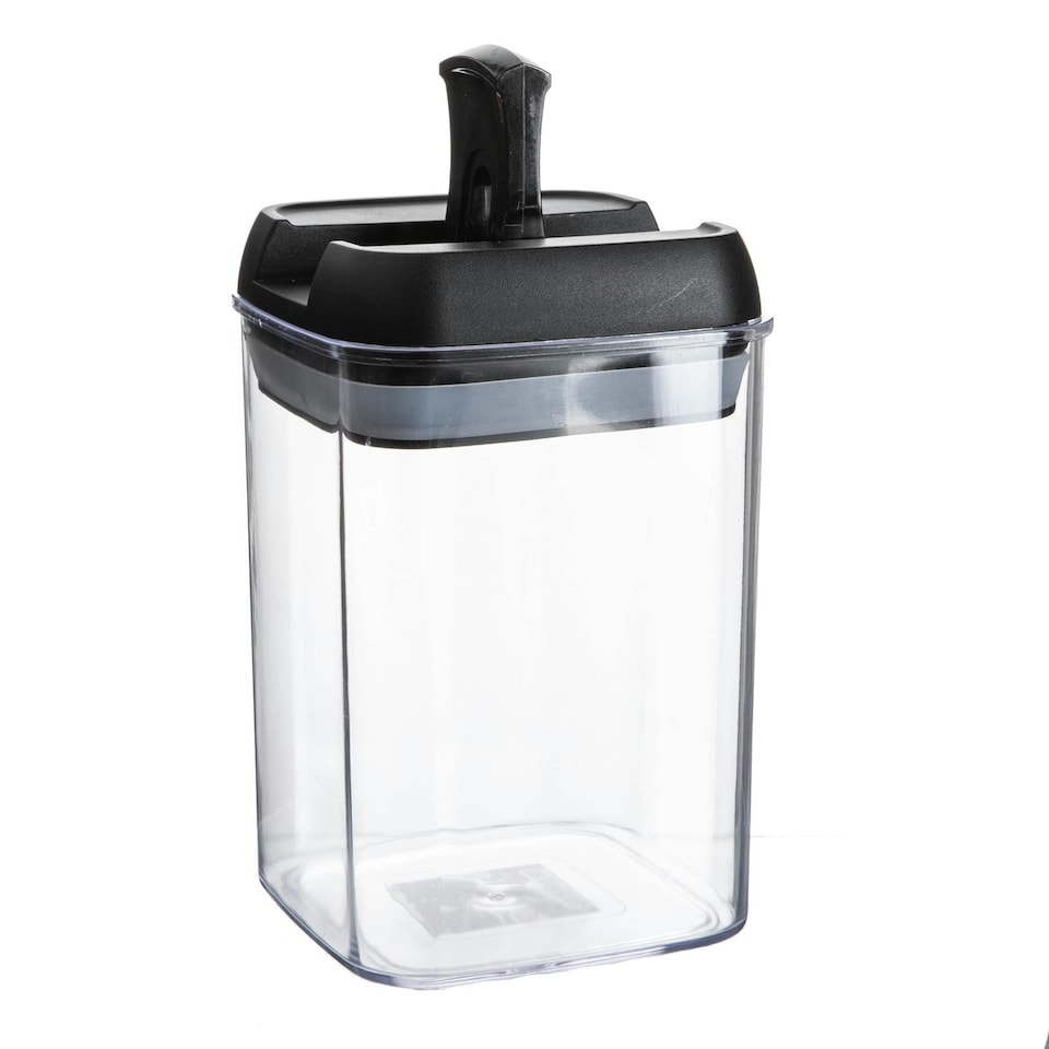 image 1 of Argon Tableware Flip Lock Plastic Food Storage Containers - 800ml - Black - Pack of 3