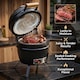 image 4 of Kamado Egg Ceramic Charcoal BBQ Barbecue Grill Roaster Smoker 13″