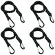 image 1 of 24" Bungee Strap with Metal Carabiners Hook Tie Down Fastener Holder 4pc