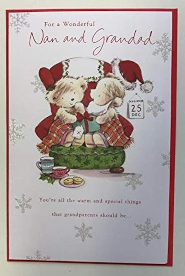 image 1 of Cute Nan and Grandad Christmas Card