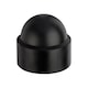 image 1 of Black Plastic Cover Caps M16 - NNCB16 - Box of 50 | Black | M16