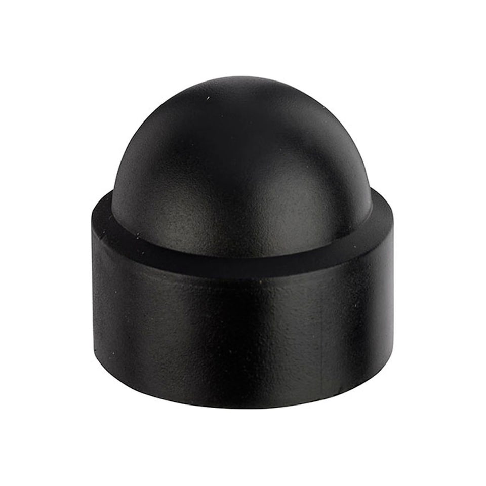 image 1 of Black Plastic Cover Caps M16 - NNCB16 - Box of 50 | Black | M16
