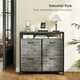 image 6 of HOMCOM Shoe Cabinet with 4 Flip Drawers, Holds 12-20 Pairs | Grey | 98W x 24D x 95H cm | 1