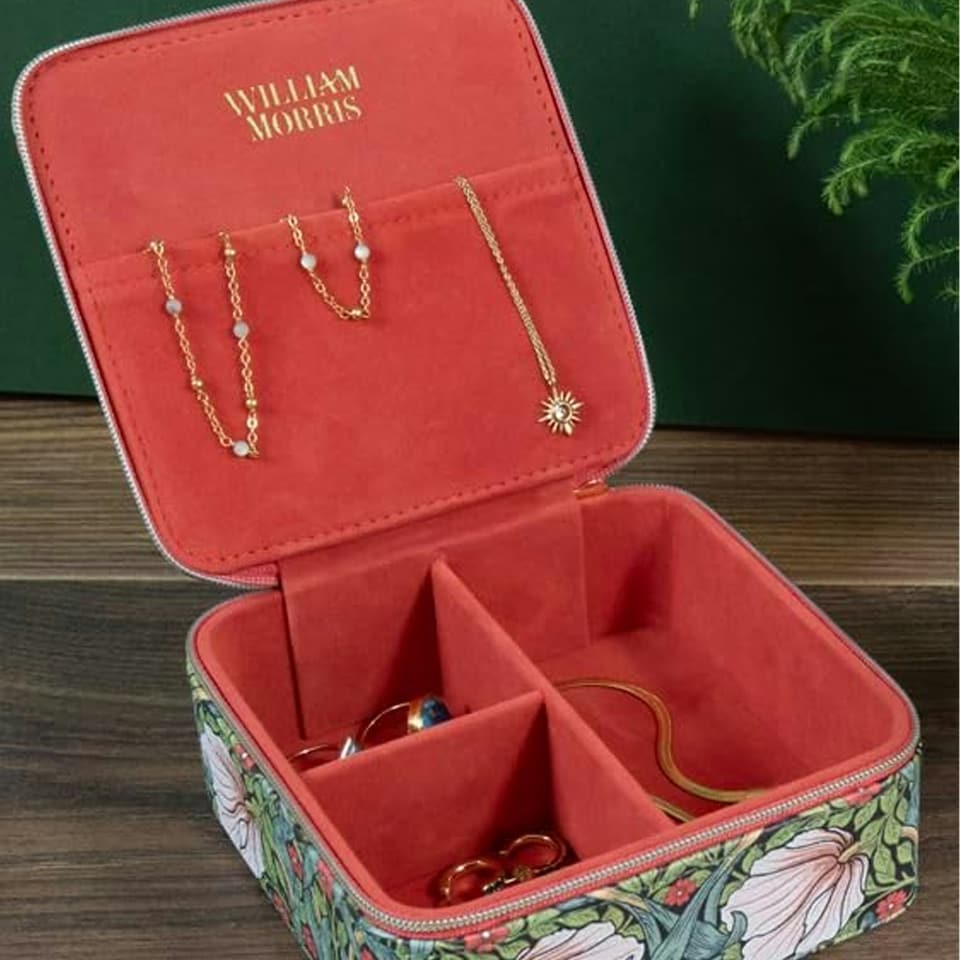 image 1 of Portico Designs William Morris Pimpernel Travel Jewellery Case