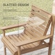 image 6 of Outsunny 4 Seater Garden Furniture Sofa Set with Curved Seat, Natural Wood | Brown | Natural wood finish | Four Seater