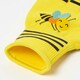 image 3 of Homescapes Children's Gardening Gloves with Yellow Bee Design Green