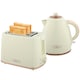 image 1 of HOMCOM Kettle and Toaster Set 1.7L Fast Boil Kettle & 2 Slice Toaster Set Beige