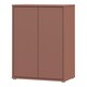 image 4 of Alice Springs Tall 2 Door Cupboard with Push-to-Open Doors in Terracotta