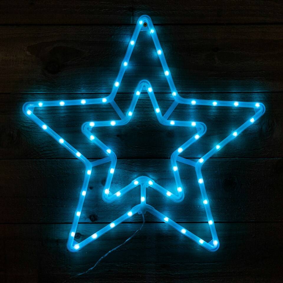 image 1 of 56cm RGB Digital Light up Christmas Star with Remote Control & Timer Function