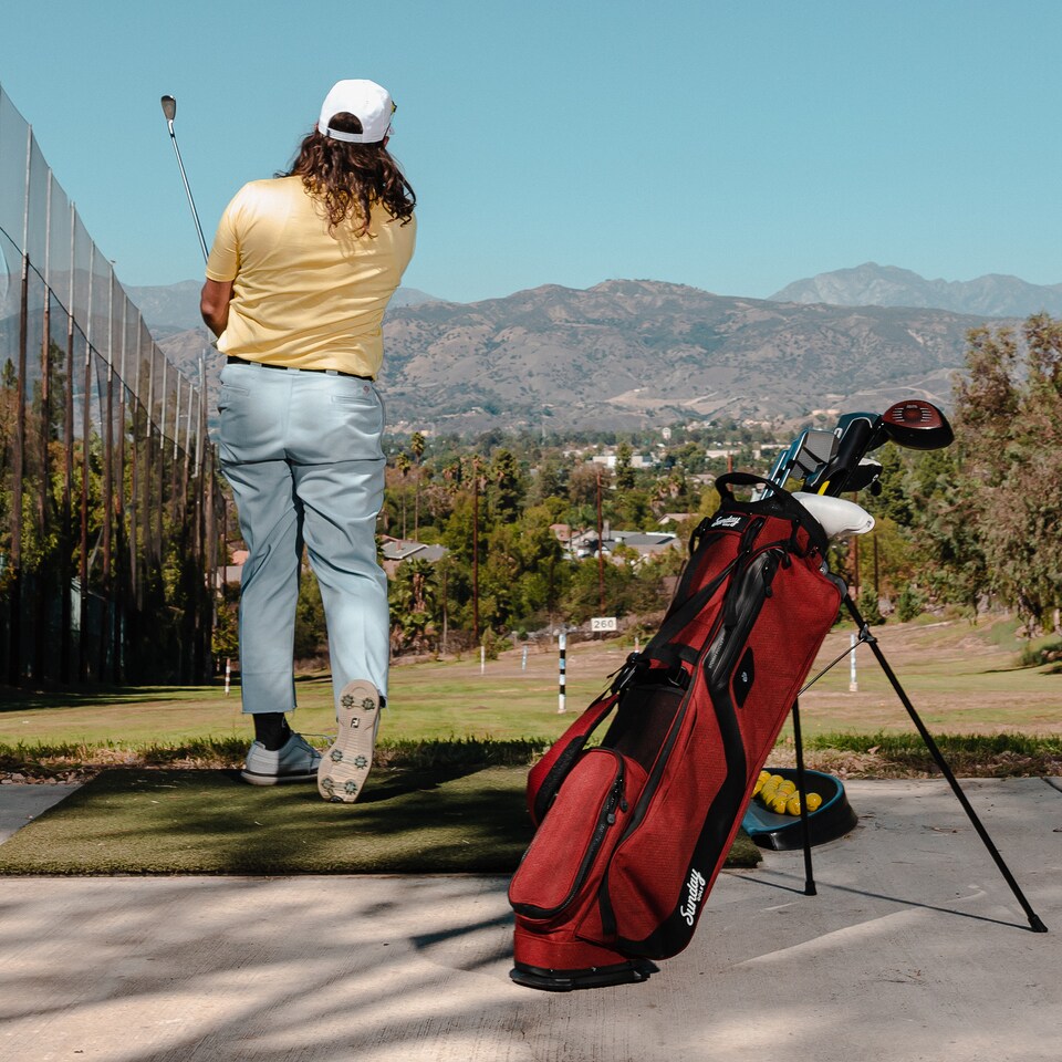 image 1 of El Camino Golf Bag - Ron Burgundy