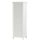 image 4 of Teamson Home Bathroom Wooden Free Standing Tall Linen Storage Cabinet Tower, White