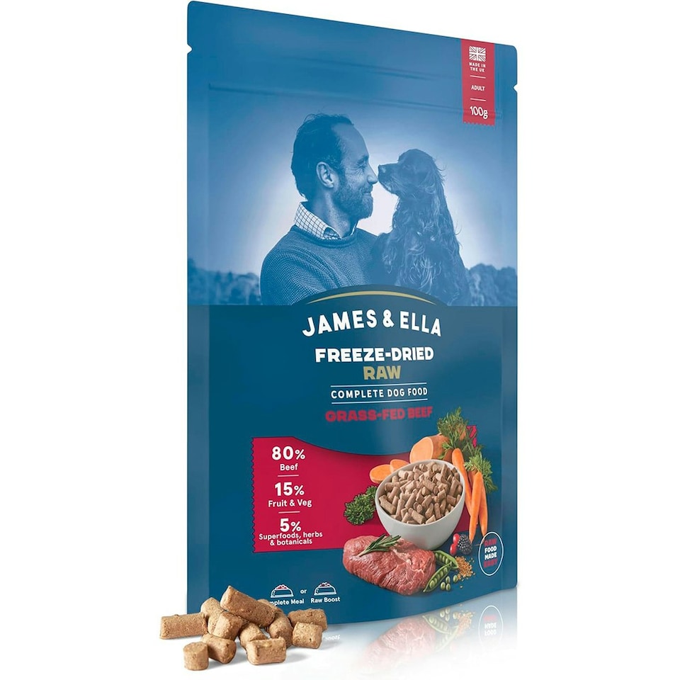 image 1 of Freeze-Dried Raw Dog Food - Grass-Fed Beef 100g