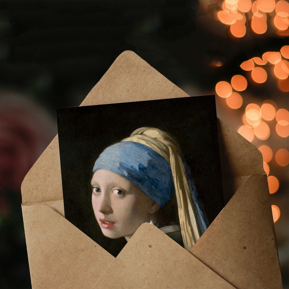 image 1 of Johannes Vermeer Art Card Girl with a Pearl Earring