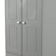 image 4 of Albert 2 Drawer Double Wardrobe in Dusk Grey & Riviera Oak (Ready Assembled) | Grey | Dusk Grey & Riviera Oak