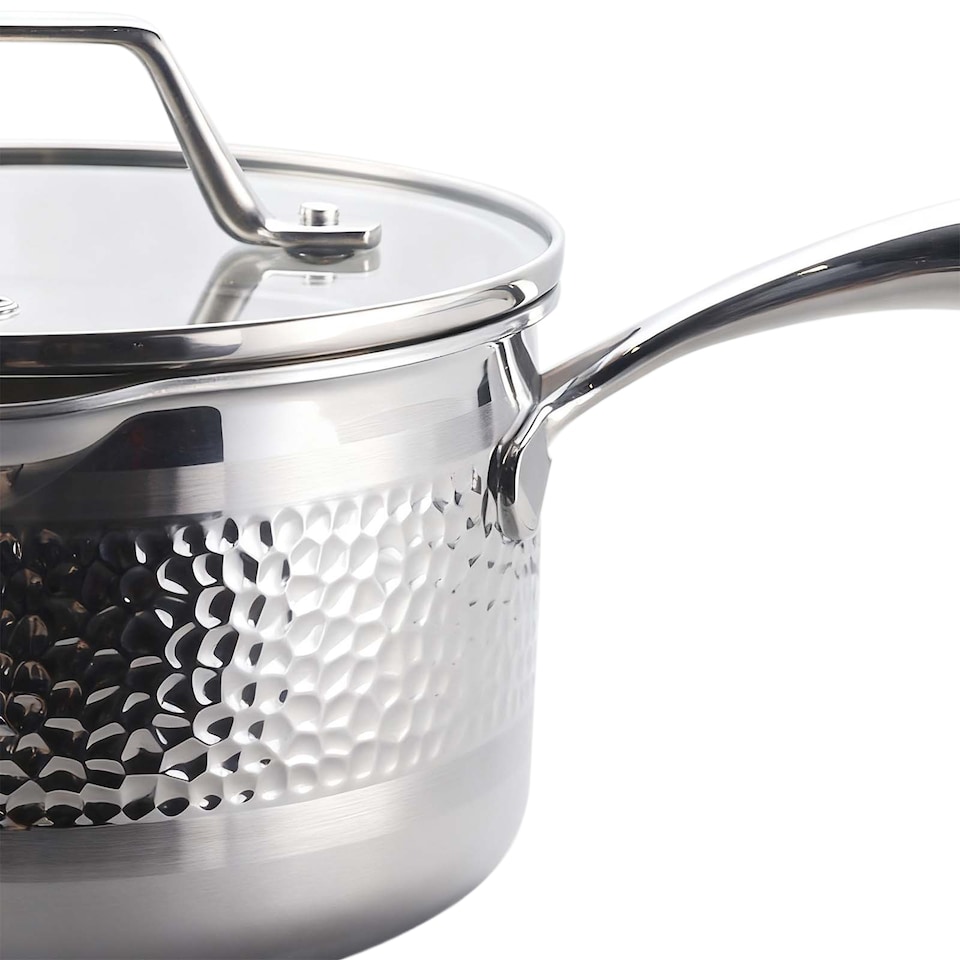 image 1 of HomeKing JadeBamboo Hammered-18CM Saucepan