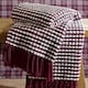 image 1 of Catherine Lansfield Stab Stitch Blanket Throw | Purple | Plum