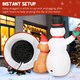 image 8 of Outsunny 6FT Christmas Inflatables Snowman & Dog with Built-in LED Lights and Flashing Light, Blow Up Christmas Inflatable Decoration for Indoor Outdoor Decor, Garden