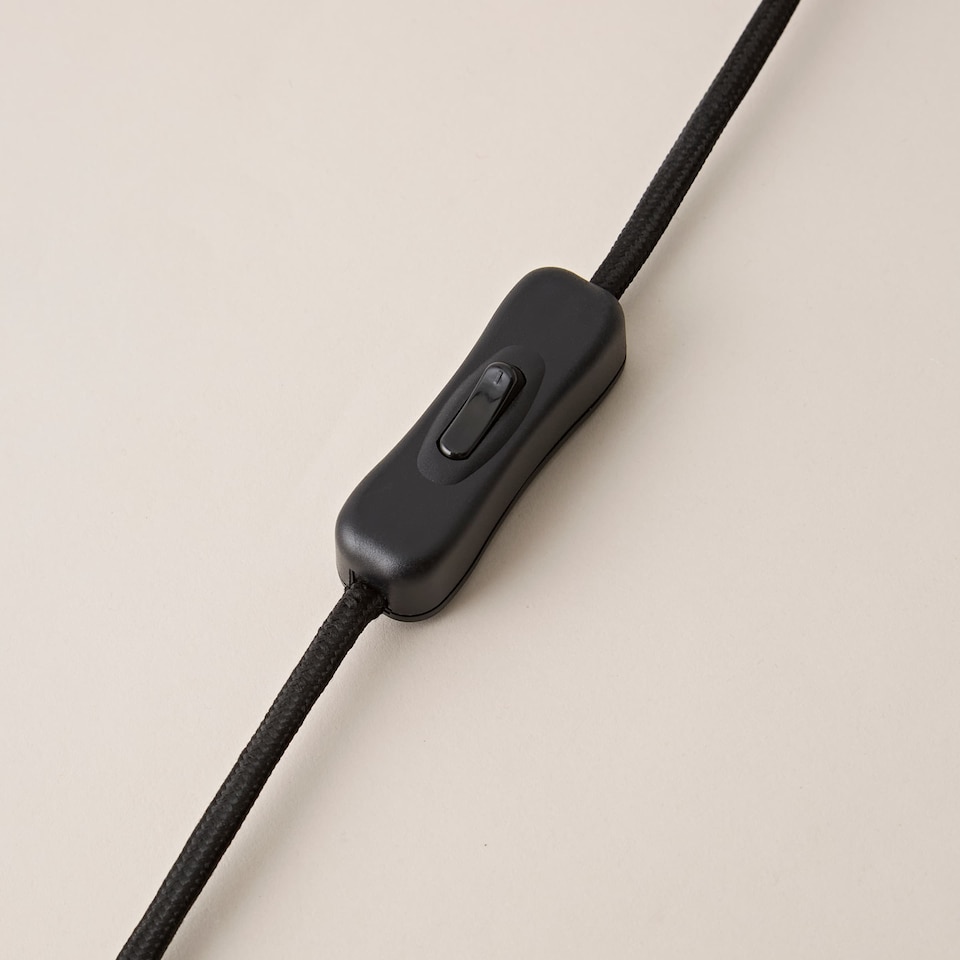 image 1 of ValueLights Maura Black Twist Table Lamp White Pleat Shade & Bulb | Black