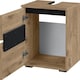 image 5 of Alby Midi Cabinet with 4 Doors White White | White/Honey