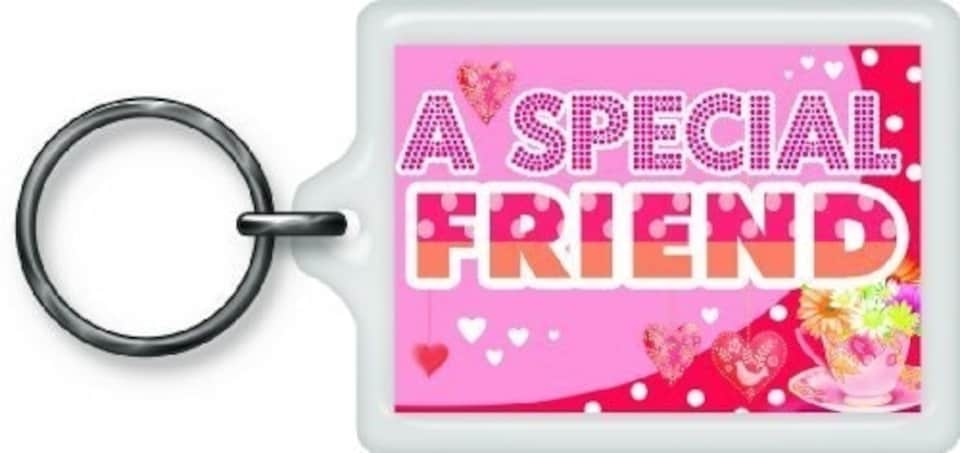 image 1 of Special Friend Sentimental Keyring - Birthday Christmas Gift