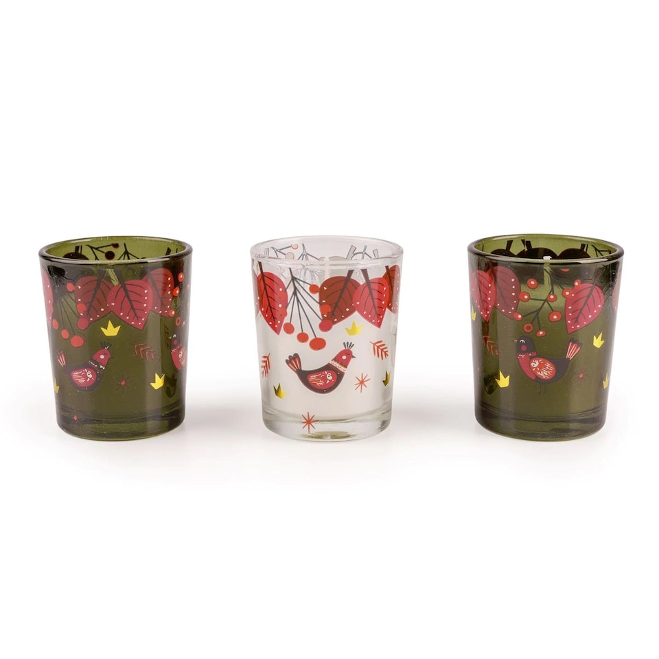 image 1 of Candlelight Set of 3 Christmas Votive Candles