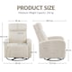 image 4 of Yaheetech Corduroy Swivel Nursery Gliding Rocker Chair-Beige | Cream | Beige | One Size | 1