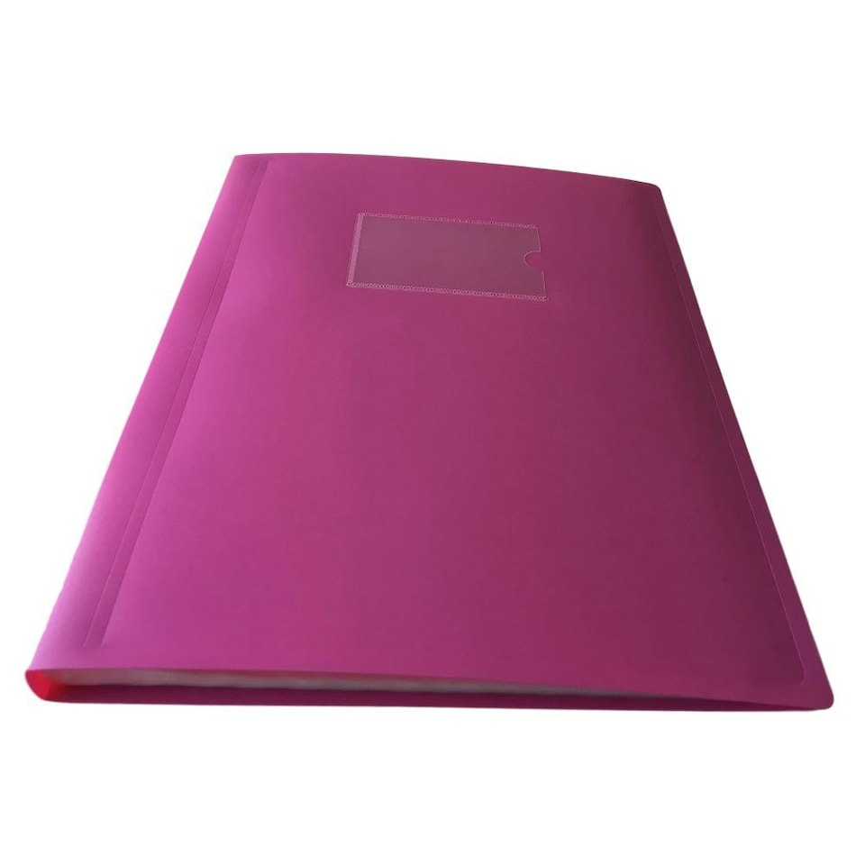 image 1 of A4 Pink Flexible Cover 20 Pocket Display Book