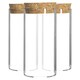 image 1 of Argon Tableware Glass Storage Jars with Cork Lids - 110ml - Pack of 3