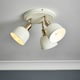 image 2 of BHS Dale Galley 3 Light Adjustable Spotlight Plate, Satin Ivory