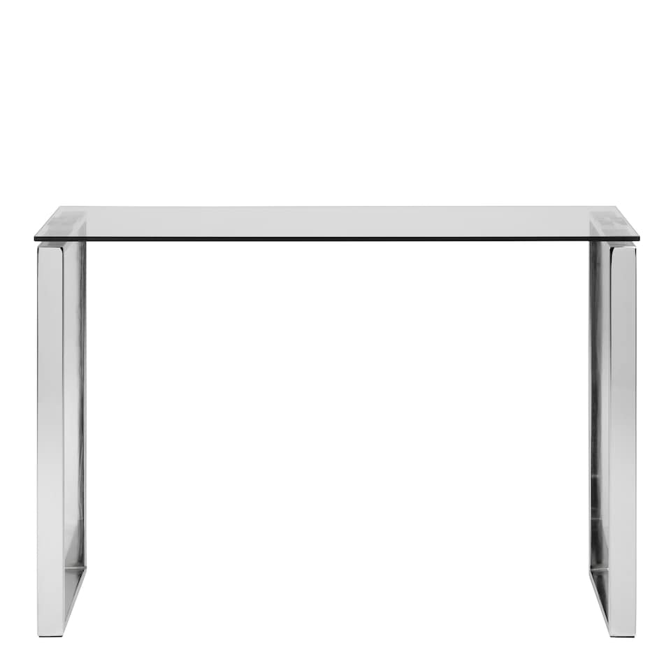 image 1 of Katrine Console Table with Glass Top