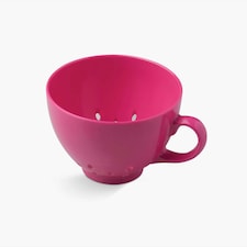 Zeal Berry Colander Cup, Melamine Fruit and Berry Strainer, Neon Pink