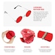 image 2 of Red Nose Accessory Set - Nose, Wig, Braces, Bow Tie & Glasses Red | One Size