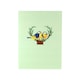 image 3 of Two Birds in Heart Nest 3D Pop Up Greeting Card