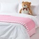 image 5 of Homescapes Cotton Pink Polka Dots and Stripes Sofa Throw Pink