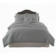 image 1 of Luxury Embroidered Duvet Cover Set Bedding with Matching Accessories | Silver | Super King