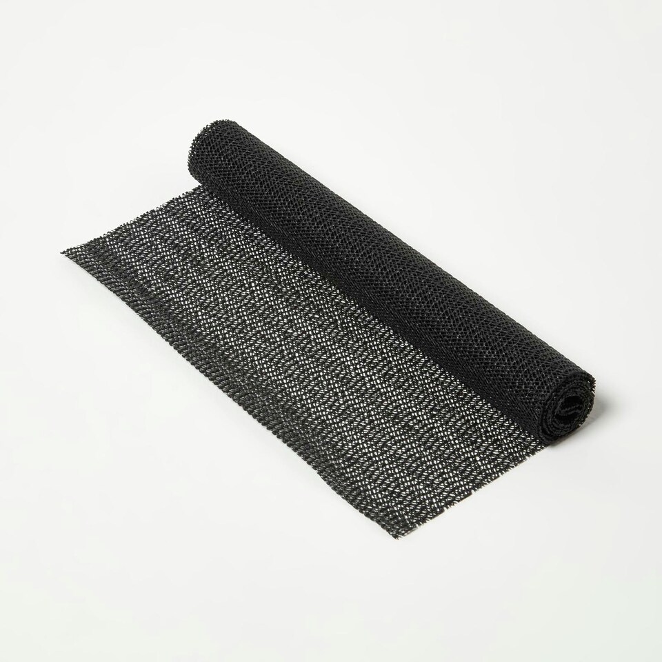 image 1 of Homescapes Black, White, or Grey Rubber Non-Slip Mat