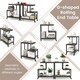 image 3 of COSTWAY G-shaped Side Table 3-Tier Mobile End Table Grey