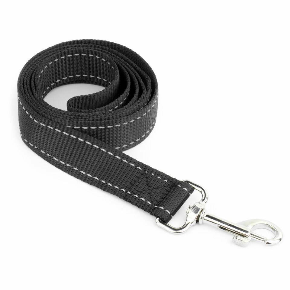 image 1 of KCT 4ft Black Reflective Dog Lead | Black | 1