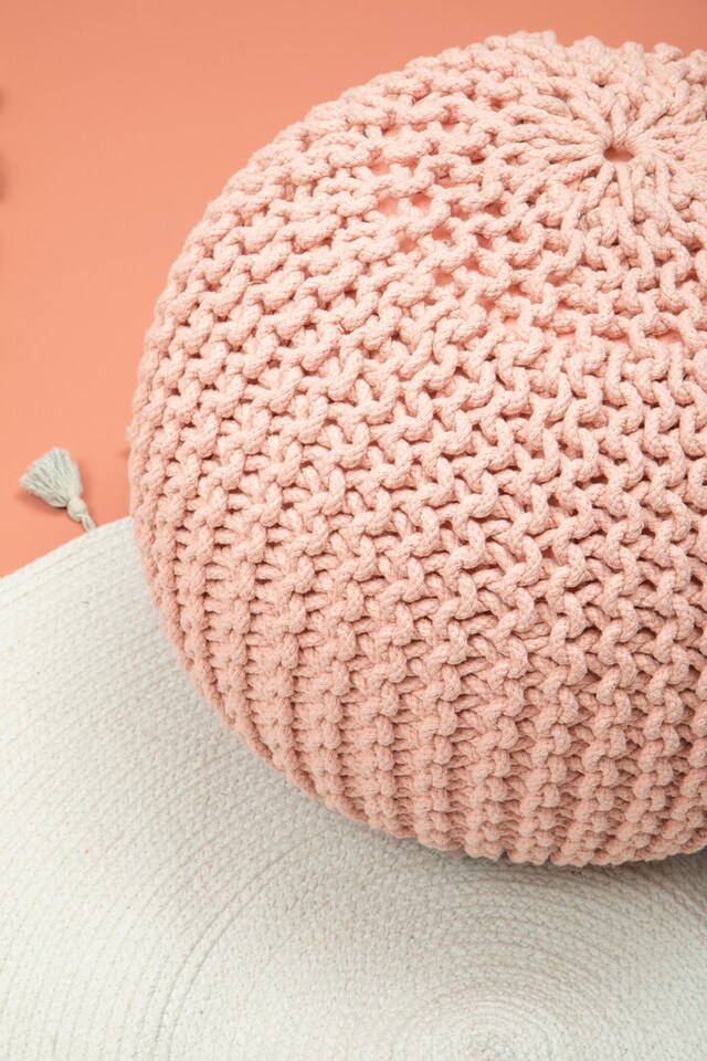 image 1 of Kids Pink Pouffe