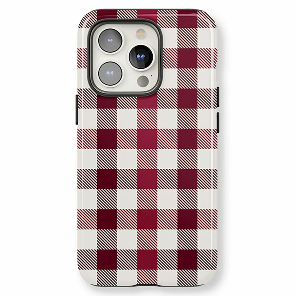 image 1 of Red Check Phone Case | Red | iPhone 16 Pro Max
Magsafe | iPhone 16 Pro Max
Magsafe