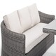 image 3 of Classic Rattan 8 Seater Sofa Set with Rising Dining Table in Stone