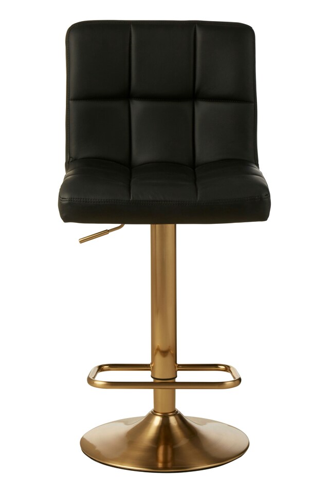 image 1 of Interiors by Premier Elegant Design Quilted Bar Stool, Comfort And Stable Counter Stool, Height Adjustable Contemporary Bar Stool