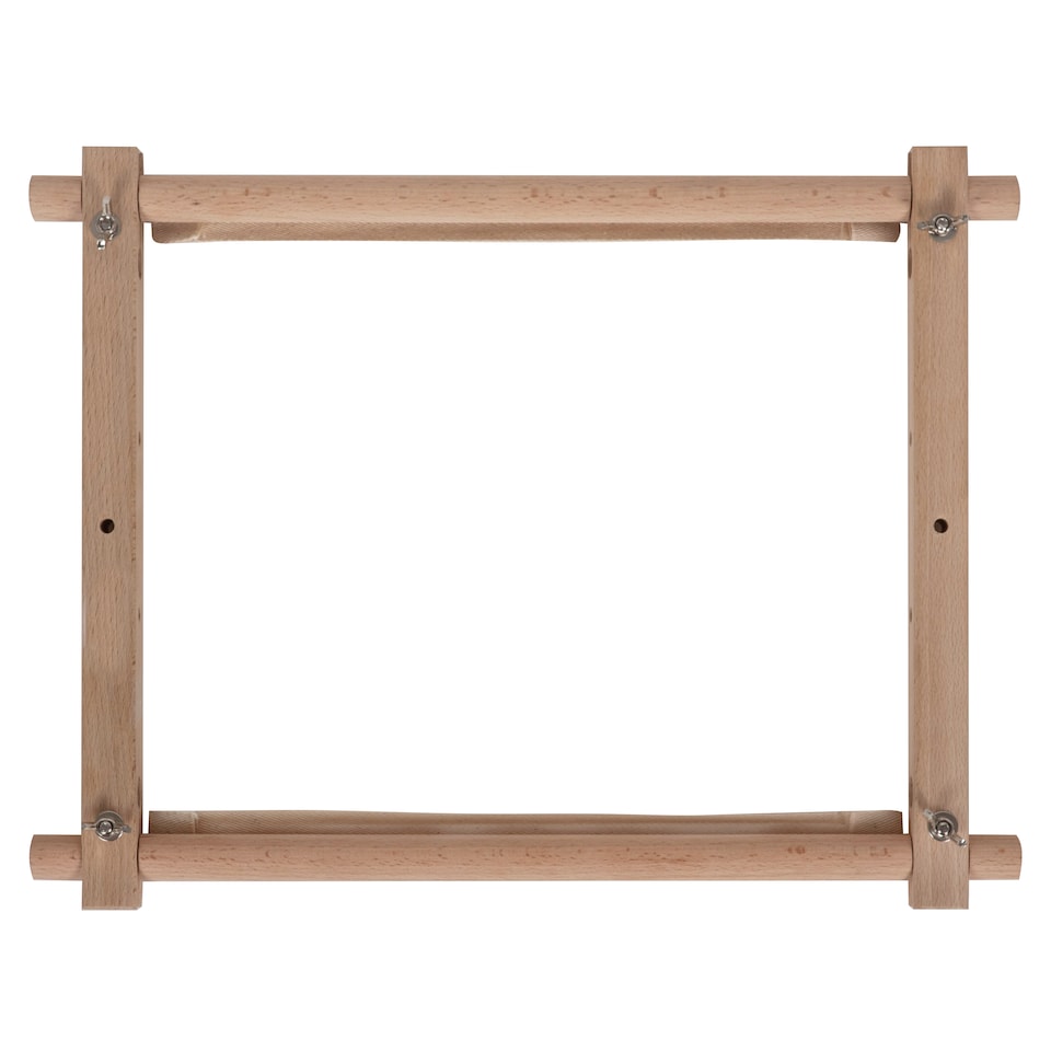image 1 of Milward Rotating Tapestry Frame - Beech Wood 30.5x30.5cm Stitch-On Frame for Needlecraft & Embroidery
