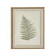 image 1 of Bracken Art on Texture-Torn Paper with Beaded Frame - Glass - Wood - L2 x W40 x H50 cm