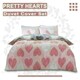 image 3 of Pretty Hearts Printed Duvet Cover Set Reversible Polycotton Beddings Pink | King