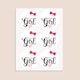 image 3 of Team Girl Gender Reveal Round Stickers 88mm - Sheet of 6