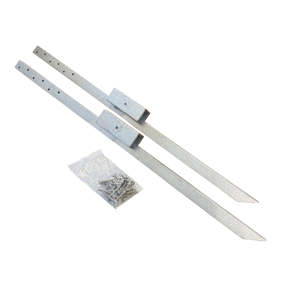 image 1 of Fence Post Repair Stakes for Damaged Wooden Posts - Pack of 2