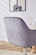 image 8 of Office Chair grey velvet swivel with arms and wheels leisure home desk computer | Grey