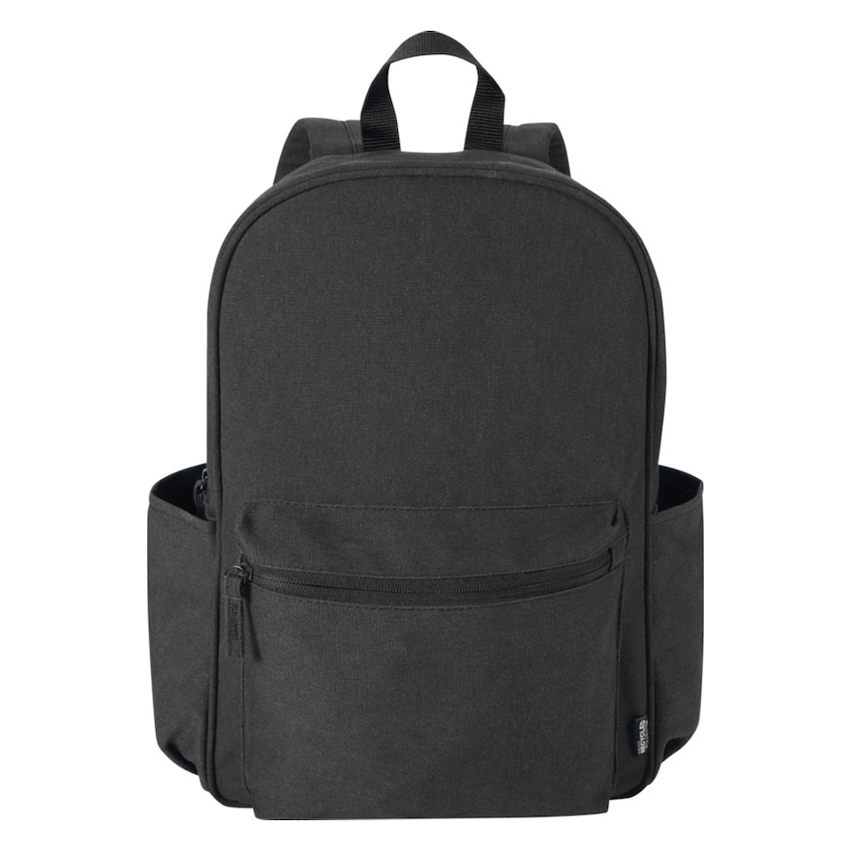image 1 of Floso Zaino Plain Canvas 16L Backpack | Black | Black | One Size | 1