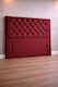 image 2 of Floorstanding Headboard Maroon Plush Chesterfield 4FT6 Double  54inch High